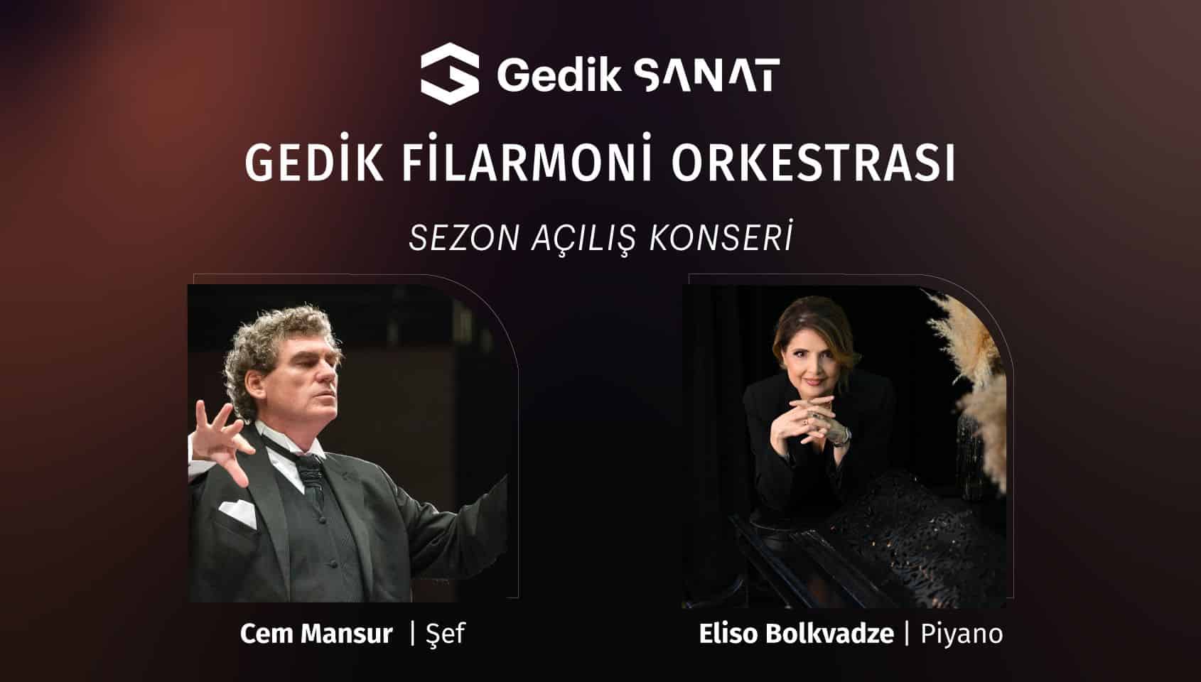 Gedik Filarmoni Orkestrası Konseri, 14 Ekim 2026, Kadıköy Belediyesi Süreyya Operası, İstanbul konser afişi