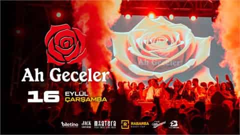 AH GECELER @ RABARBA ROOFTOP, 16 Eylül 2026, Rabarba Rooftop, Ankara konser afişi
