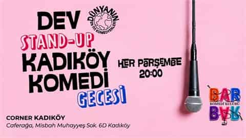 Stand up Kadıköy Komedi Gecesi, 8 Ekim 2026, Corner Kadıköy, İstanbul konser afişi