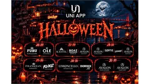 Halloween Party, 26 Ekim 2026, Uniapp, İstanbul konser afişi