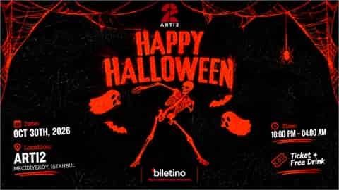 HAPPY HALLOWEEN, 30 Ekim 2026, Artı2, İstanbul konser afişi