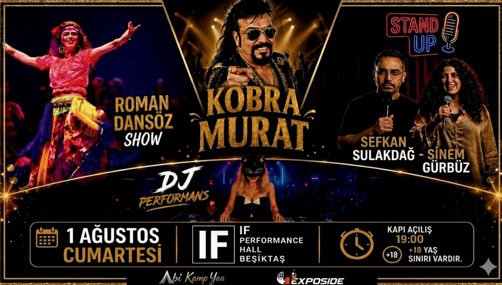 Kobra Murat Live : Stand Up & DJ Performans afişi