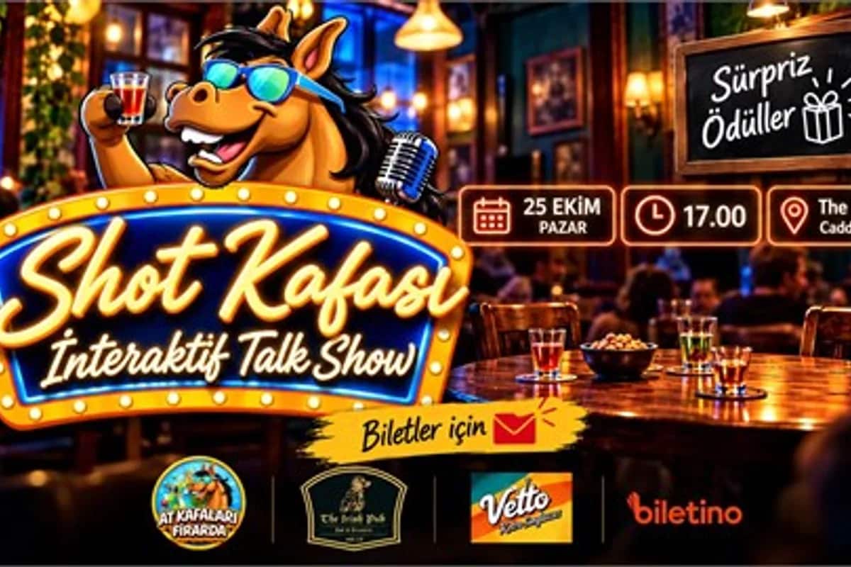 SHOT KAFASI İNTERAKTİF TALK SHOW 9.BÖLÜM, 25 Ekim 2026, THE İRİSH PUB, İstanbul konser afişi