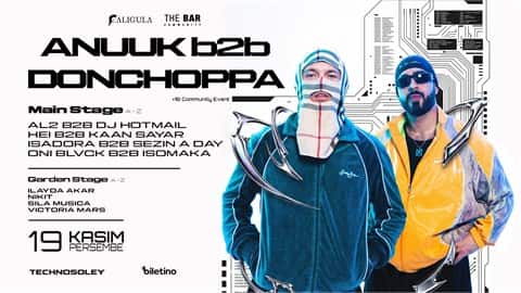 NIGHT b2b SHIFT - ANUUK b2b DONCHOPPA, 19 Kasım 2026, The Bar, Antalya konser afişi