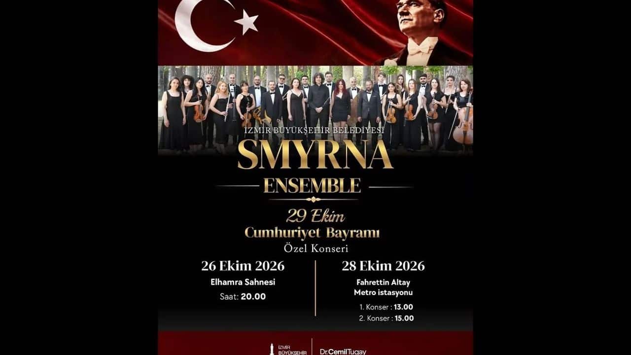 Smyrna Ensemble Cumhuriyet Konseri, 26 Ekim 2026, Elhamra Sahnesi, İzmir konser afişi