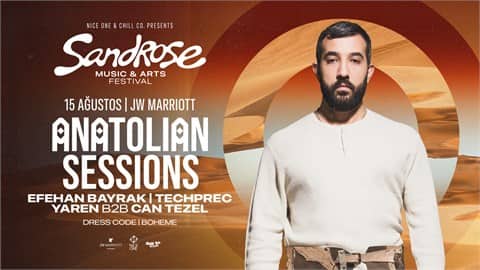Sandrose Art & Music Festival: Anatolian Sessions (Boheme Edition) — JW Marriott Pool Garden afişi