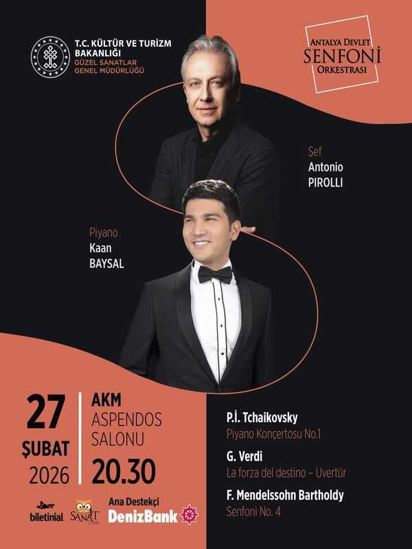 27 Şubat Konseri - Antalya Devlet Senfoni Orkestrası afişi