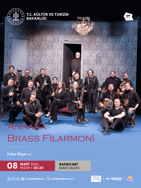 Ankara Brass Filarmoni "8 Mart Kadınlar Günü Özel" afişi