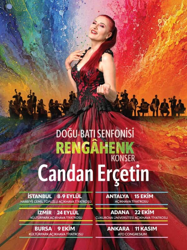 Candan Erçetin - Doğu Batı Senfonisi - Rengahenk Konser afişi