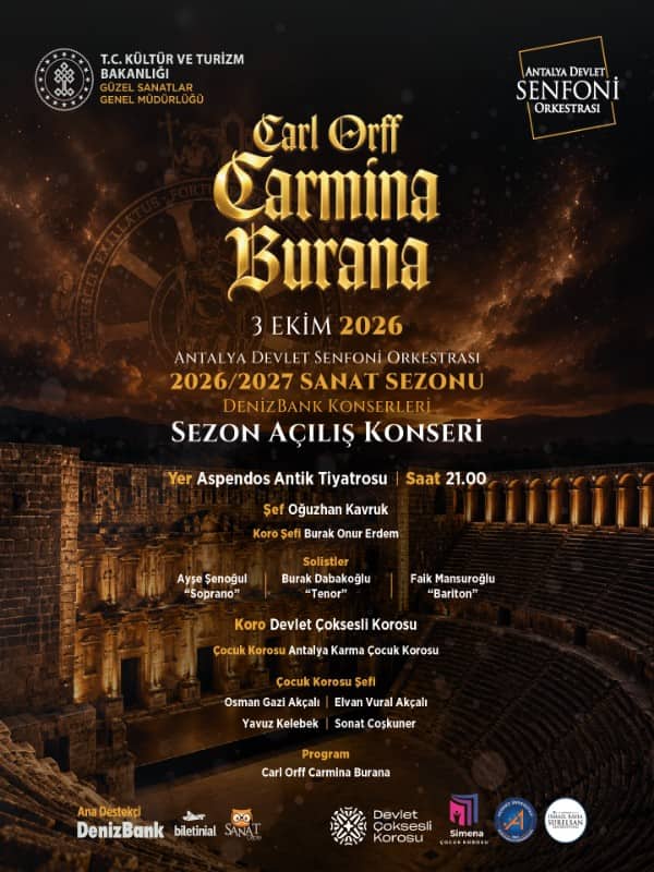 Carmina Burana - Antalya Devlet Senfoni Orkestrası & DenizBank Konserleri