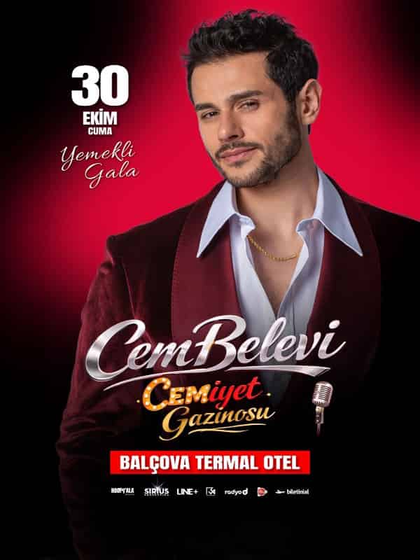 Cem Belevi Cemiyet Gazinosu Yemekli Gala, 30 Ekim 2026, Balçova Termal Otel, İzmir konser afişi