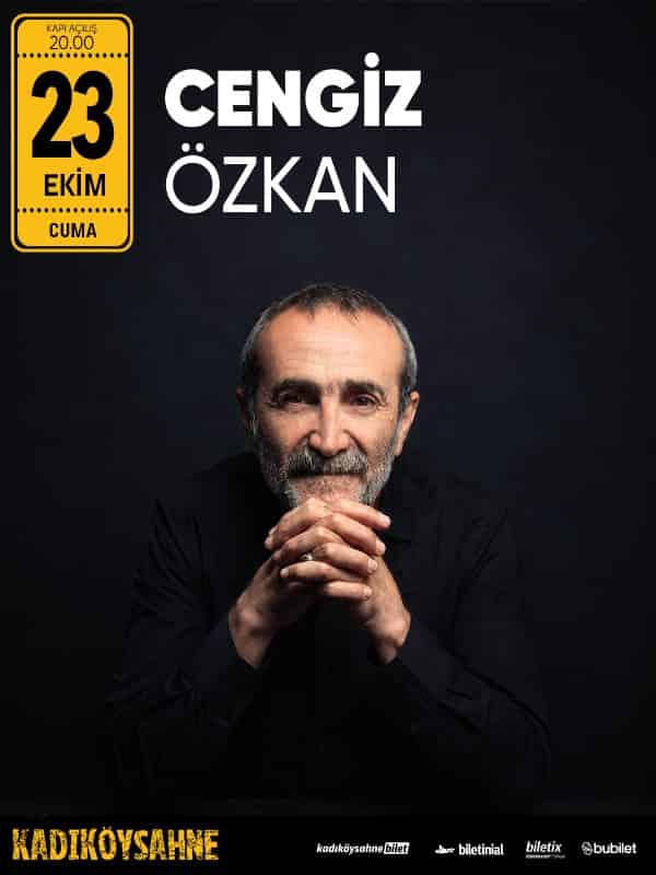 Cengiz Özkan, 23 Ekim 2026, Kadıköy Sahne, İstanbul konser afişi
