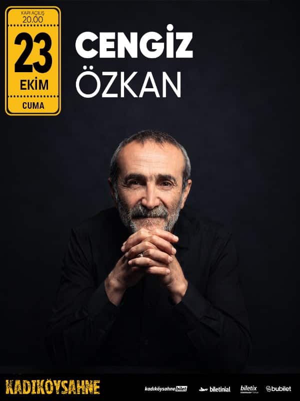 Cengiz Özkan Konseri, 23 Ekim 2026, Kadıköy Sahne, İstanbul konser afişi
