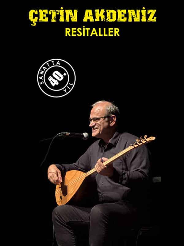 Çetin Akdeniz Resitaller afişi
