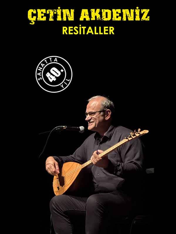 Çetin Akdeniz Resitaller afişi