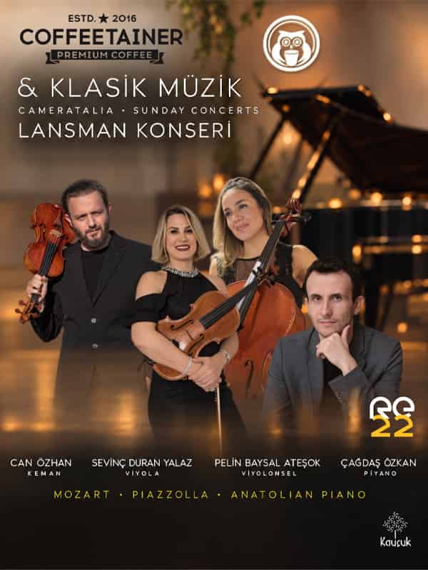 Coffetainer & Klasik Müzik – Cameratalia Pazar Konserleri, 25 Ekim 2026, Re22 Kültür Sanat Bahçesi, Antalya konser afişi