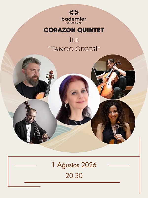 Corazon Quintet ile "Tango Gecesi afişi