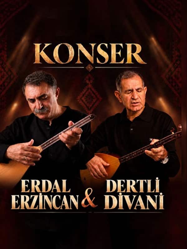 Erdal Erzincan & Dertli Divani Konseri, 4 Kasım 2026, Kocaeli Kongre Merkezi, Kocaeli konser afişi