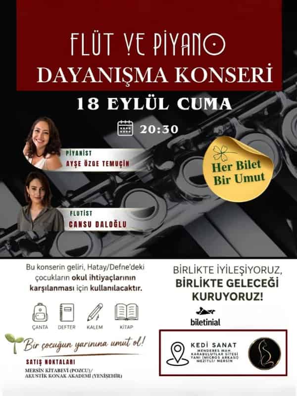Flüt ve Piyano Konseri afişi