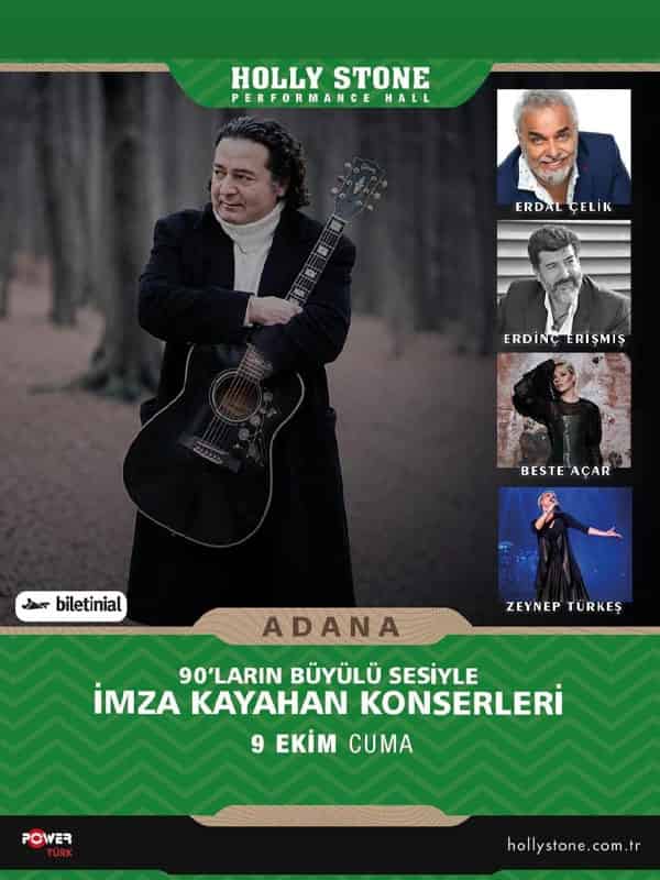 İmza Kayahan Konserleri, 9 Ekim 2026, Holly Stone Performance Hall - Adana, Adana konser afişi