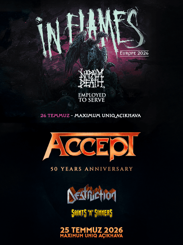 In Flames & Accept - Kombine afişi