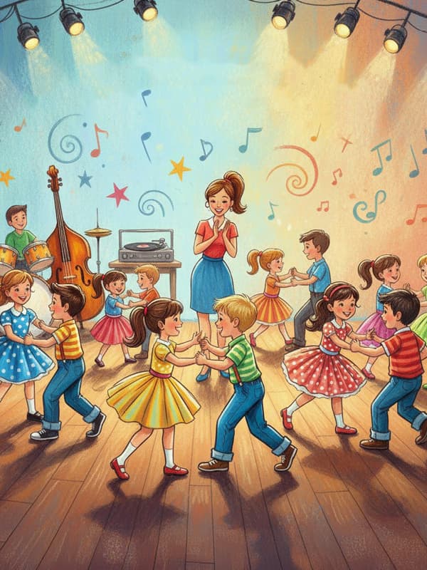 Minik Yıldızlarla Rock&Roll Dans Atölyesi afişi