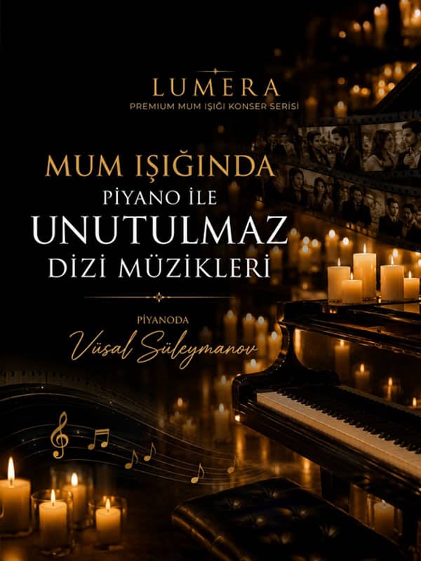 Mum Işığında Piyano ile Unutulmaz Dizi Müzikleri afişi