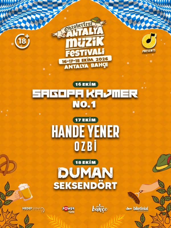 Oktoberfest X Antalya Müzik Festivali afişi