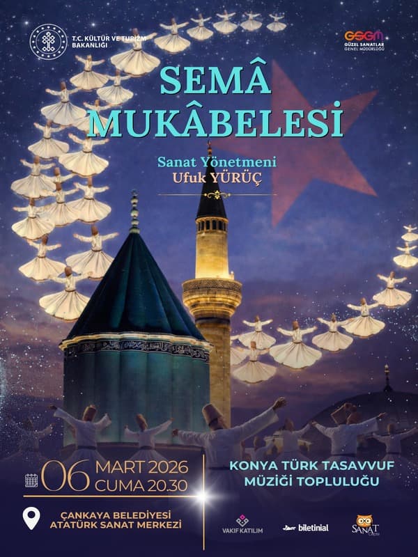 Sema Mukabelesi - Konya Türk Tasavvuf Müziği Topluluğu afişi