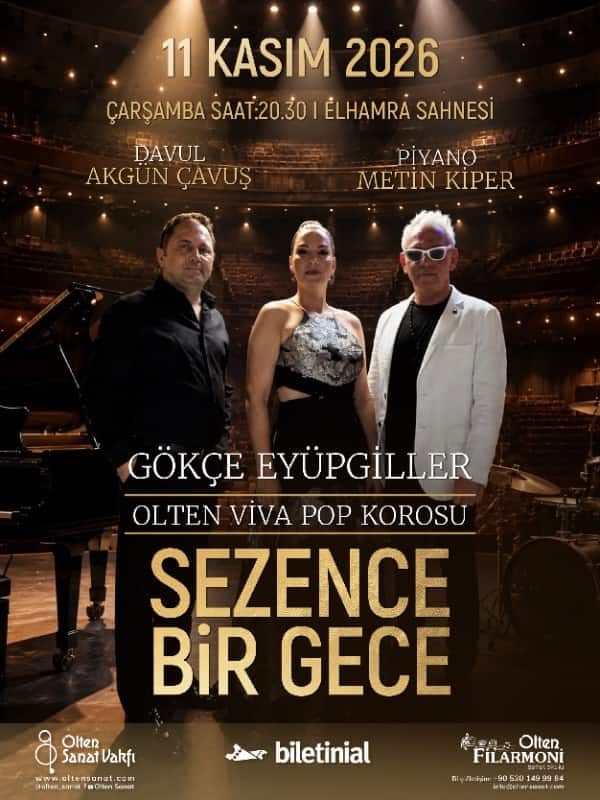 Sezence Bir Gece, 11 Kasım 2026, Elhamra Sahnesi, İzmir konser afişi