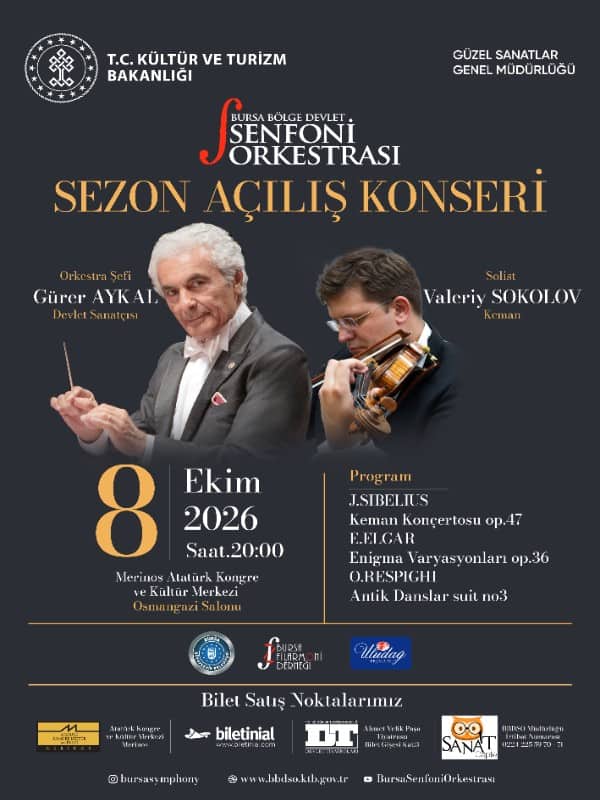 Sezon Açılış Konseri Bursa Bölge Devlet Senfoni Orkestrası