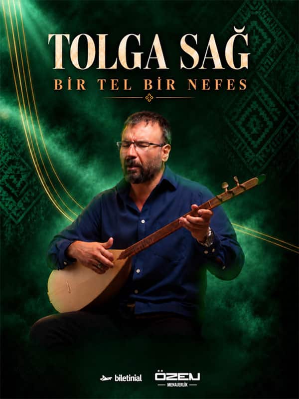 Tolga Sağ Bir Tel Bir Nefes, 18 Aralık 2026, Konyaaltı Belediyesi Feslikan Salonu, Antalya konser afişi