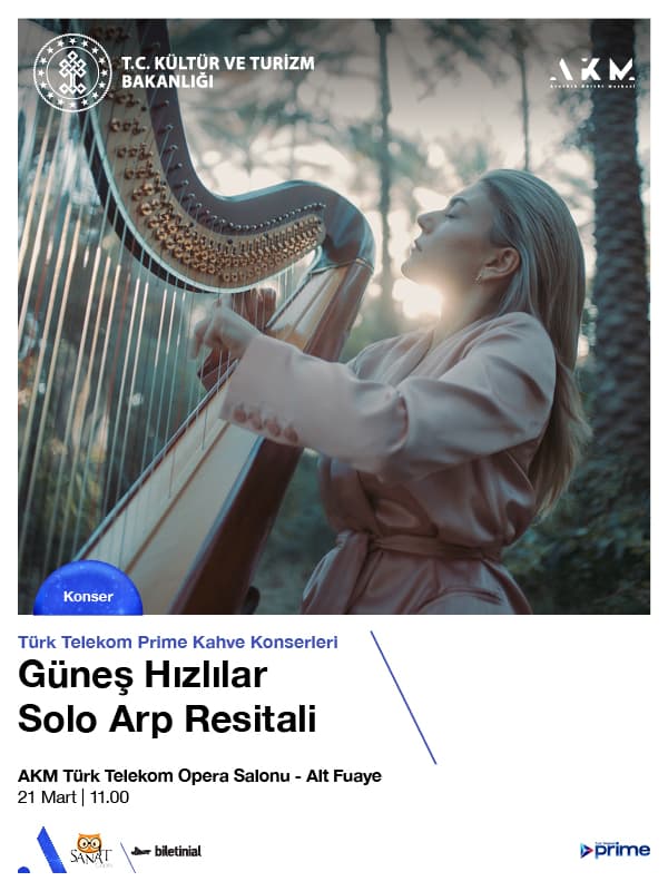 Türk Telekom Prime Kahve Konserleri Güneş Hızlılar Solo Arp Resitali