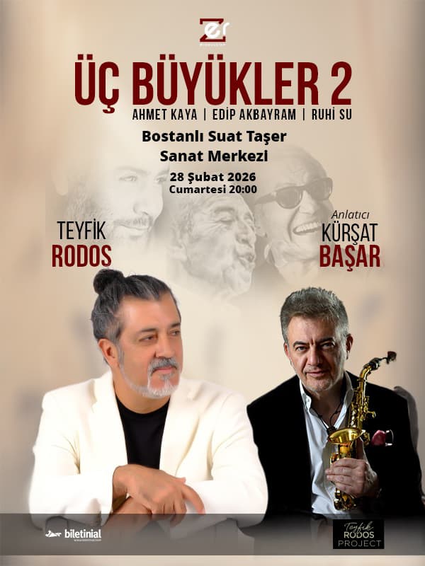 Üç Büyükler 2 - Ahmet Kaya – Edip Akbayram - Ruhi Su afişi