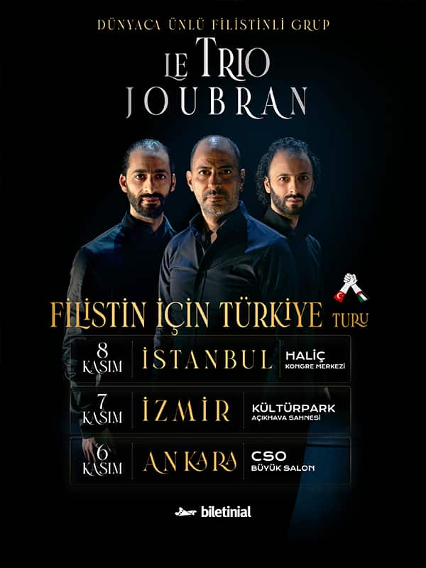Uluslararası Filistin Dayanışma Gecesi - Le Trio Joubran — Uluslararası Filistin Dayanışma Gecesi – Le Trio Joubran, 6 Kasım