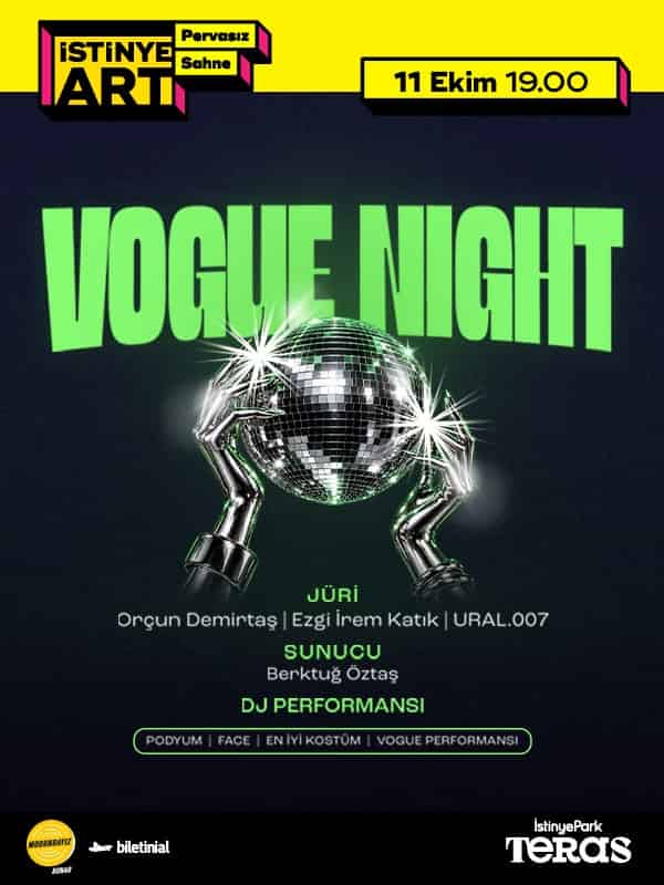 Vogue Night, 11 Ekim 2026, İstinye Park Teras / İstinye Art Pervasız Sahne, İzmir konser afişi