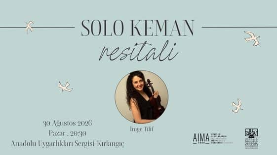 İmge Tilif ile Bach Solo Keman Resitali afişi