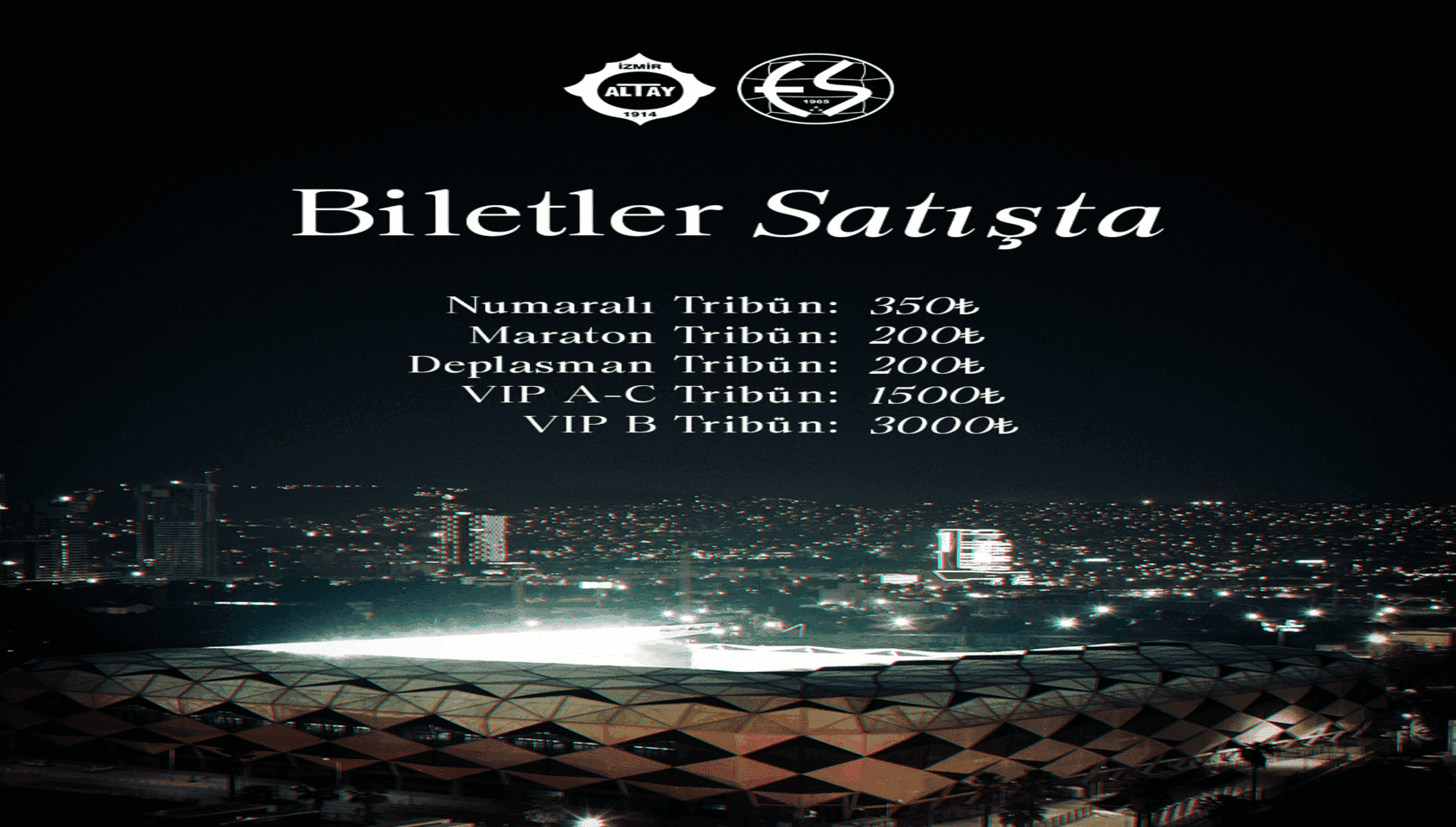 Altay - Eskişehirspor, 17 Ekim 2026, Alsancak Mustafa Denizli Stadyumu, İzmir konser afişi