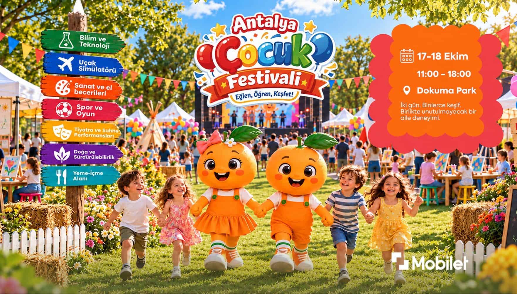 Antalya Çocuk Festivali, 17 Ekim 2026, Dokuma Park, İstanbul konser afişi