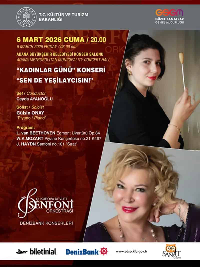 Kadınlar Günü Konseri – Sen de Yeşilaycısın! - Çukurova Devlet Senfoni Orkestrası