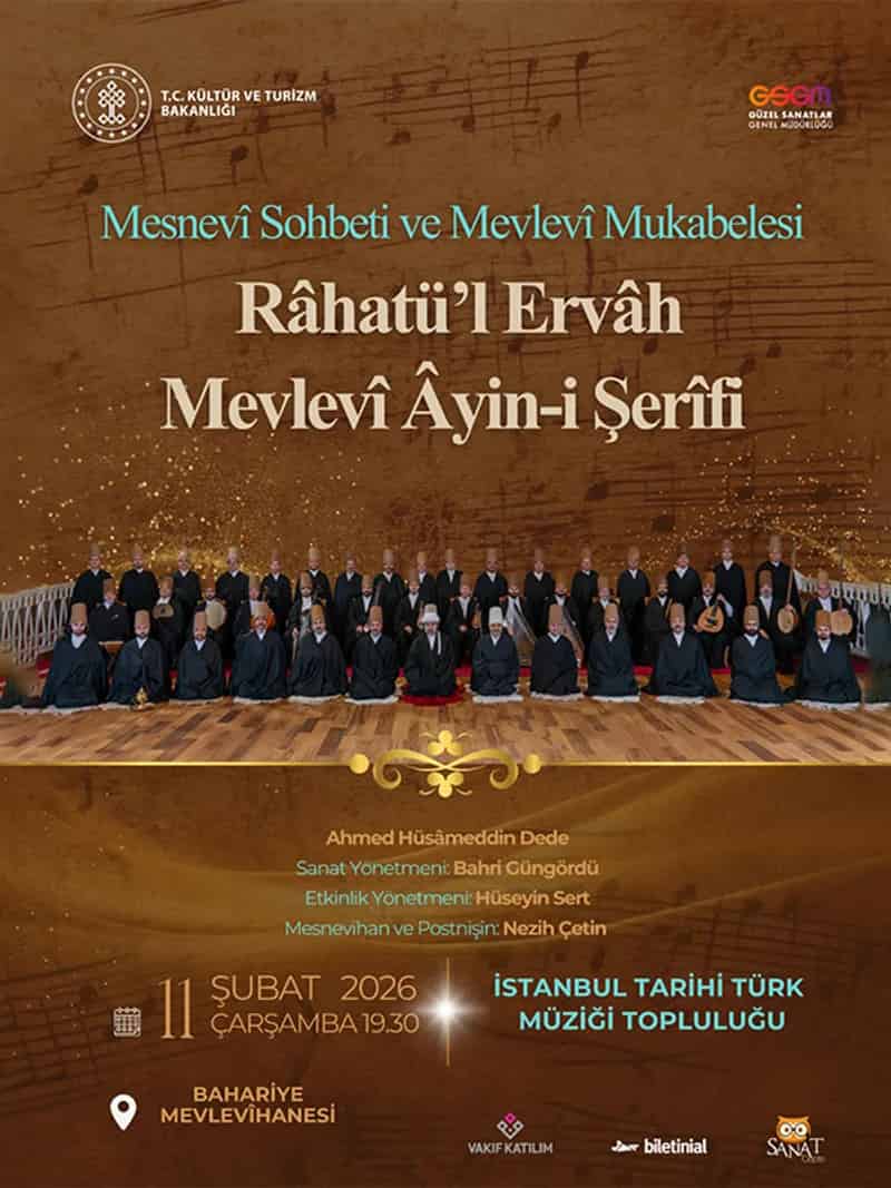 Mesnevî Sohbeti ve Mevlevî Mukabelesi - İstanbul Tarihi Türk Müziği Topluluğu
