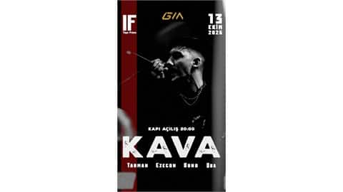 Kava Ankara IF TEPE PRİME Konseri, 13 Ekim 2026, IF TEPE PRIME, Ankara konser afişi