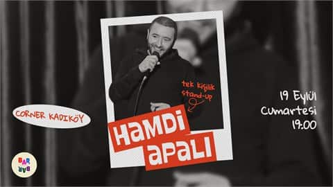 Hamdi Apalı Tek Kişilik Stand up, 19 Eylül 2026, Corner Kadıköy, İstanbul konser afişi