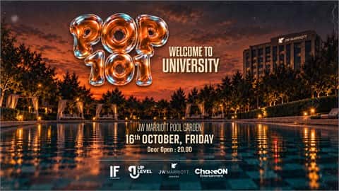 POP 101: WELCOME TO UNIVERSITY, 16 Ekim 2026, JW Marriott Hotel Ankara, Ankara konser afişi