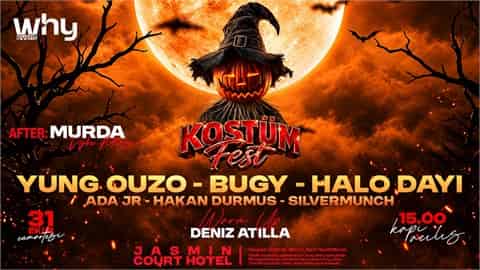 Kostüm Fest, 31 Ekim 2026, Jasmin Court Club & Otel, Mersin konser afişi