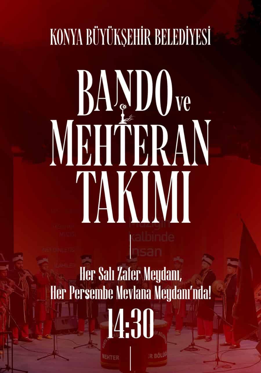 Bando ve Mehteran Takımı, 24 Eylül 2026, Mevlana Meydanı, Konya konser afişi