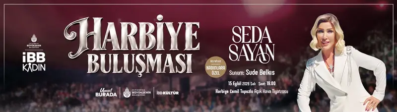 Harbiye Buluşması - Seda Sayan, 15 Eylül 2026, Harbiye Cemil Topuzlu Açıkhava Tiyatrosu, İstanbul konser afişi