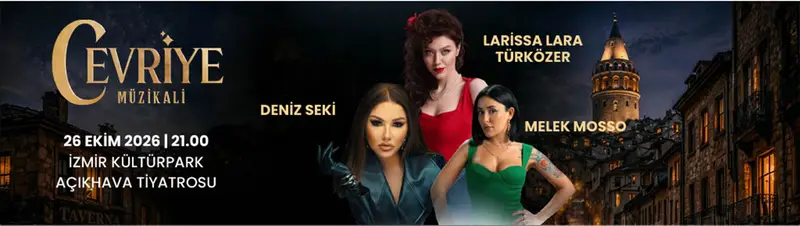 Cevriye Müzikali, 26 Ekim 2026, İzmir Kültürpark Open Air Theatre, İzmir konser afişi