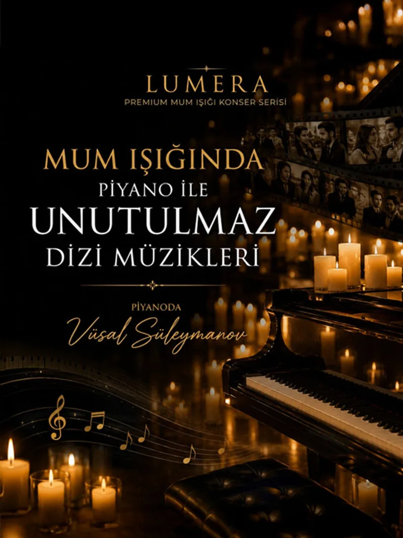 Mum Işığında Piyano ile Unutulmaz Dizi Müzikleri