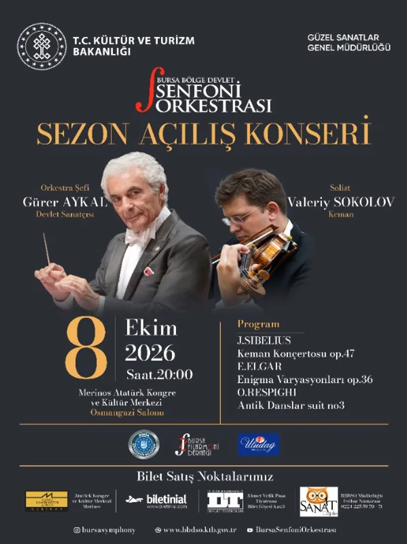 Sezon Açılış Konseri Bursa Bölge Devlet Senfoni Orkestrası